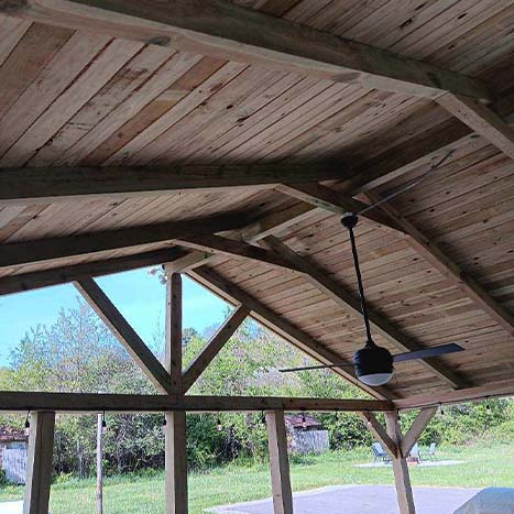 The Grange decking area