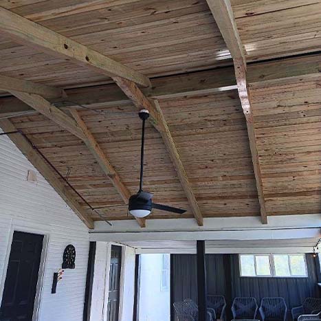 The Grange patio roof