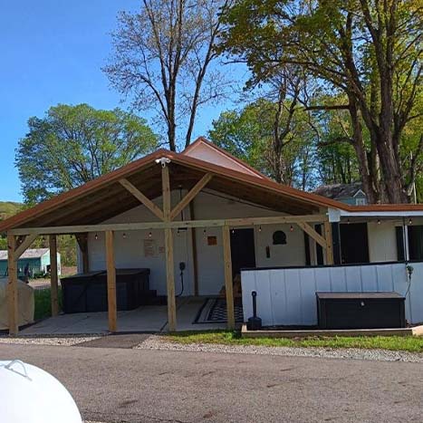 The Grange side building